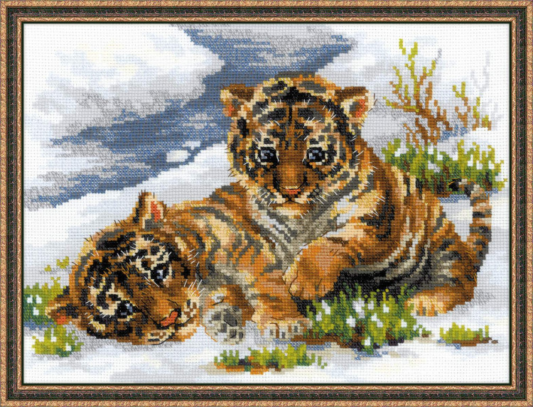 Набор Риолис 1564 «Тигрята в снегу»