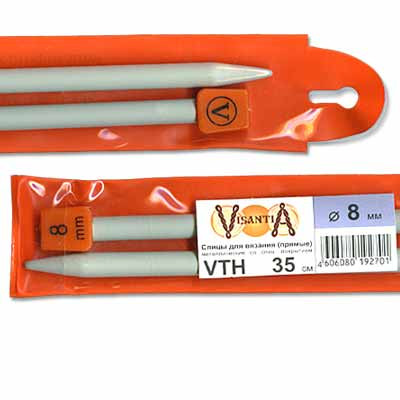 Спицы прямые VISANTIA VTH металл №8.0