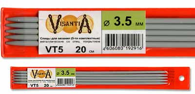 Спицы чулочные VISANTIA VT5 металл №3.5