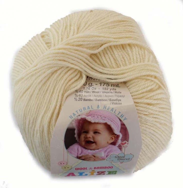 Alize Baby Wool Кремовый 01
